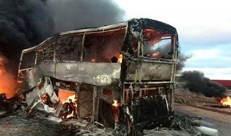 فاجعة.. احتراق حافلة بطريق مراكش وحصيلة الضحايا ثقيلة