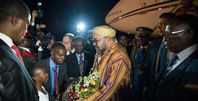 الملك محمد السادس يحل بلوساكا في زيارة رسمية إلى جمهورية زامبيا