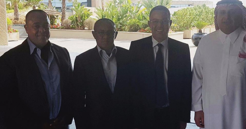 اجتماع بين لقجع و رئيسا الاتحادين العربي والافريقي