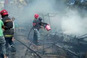 حريق مهول يلتهم سوقا شعبيا في مدينة طنجة