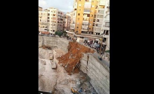 بالفيديو.. حالة من الهلع تصيب بيروت بعد انهيار شارع