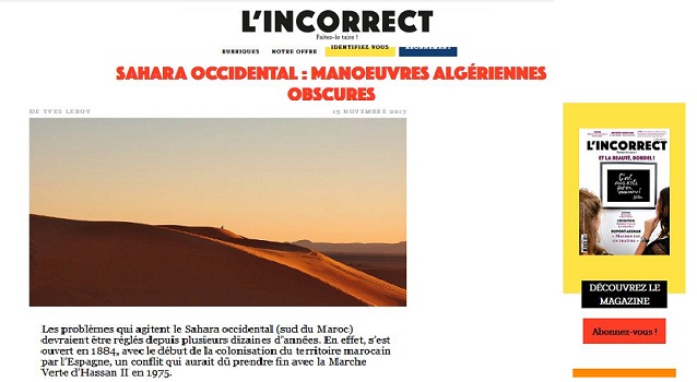 مجلة فرنسية: مشروعية سيادة المغرب على صحرائه 