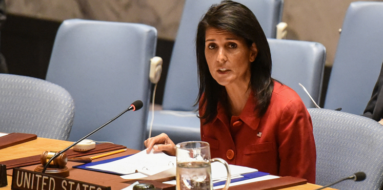 الولايات المتحدة تستخدم الفيتو لإسقاط قرار مجلس الأمن بشأن القدس