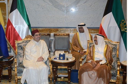 بوريطة يسلم رسالة خطية من الملك لأمير دولة الكويت