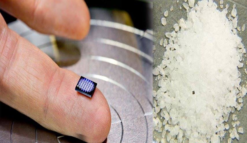 لا يصدق .. أصغر كمبيوتر في العالم بحجم حبة ملح!