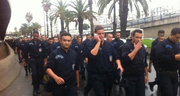 في غياب بوتفليقة الحكومة الجزائرية تتملص من حد احتججات رجال الأمن