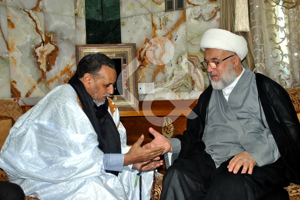 زعيم شيعة موريتانيا يزور مرجع شيعة العراق