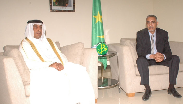 الوزير الأول ولد حمدين يستقبل السفير القطري بنواكشوط