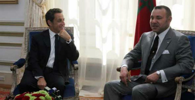 الملك محمد السادس يستقبل ساركوزي رئيس حزب