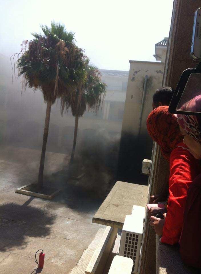 حريق في المحكمة الابتدائية في الدار البيضاء