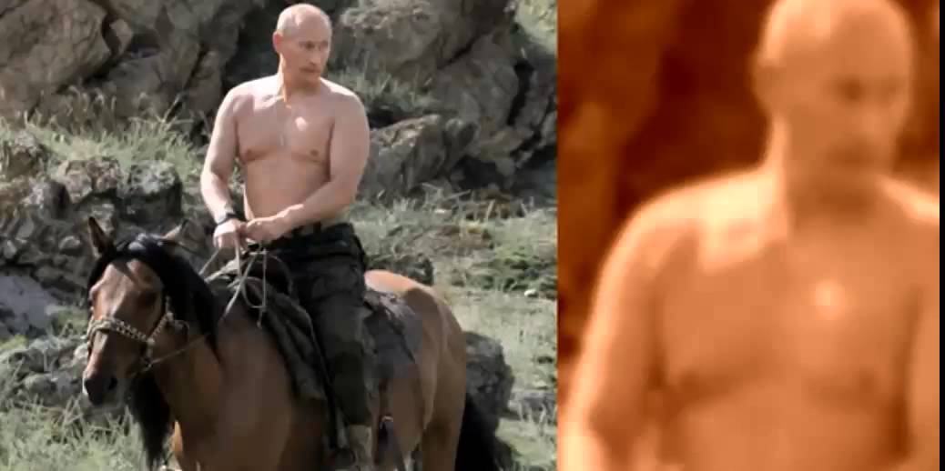 بوتين في استعراض لعضلاته البدنية