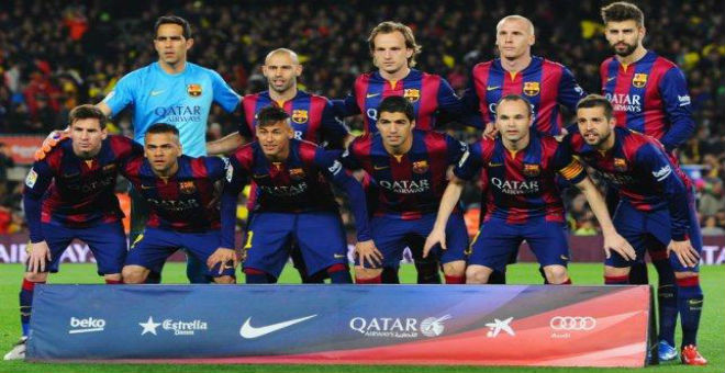 اختيار برشلونة أفضل فريق في عام 2015