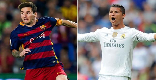 رونالدو وميسي متساويان في عدد الأهداف خلال 2015 !