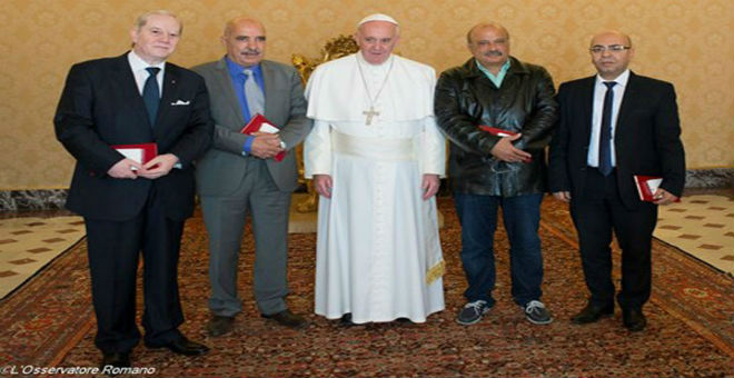 البابا فرانسيس يستقبل الرباعي التونسي في الفاتيكان