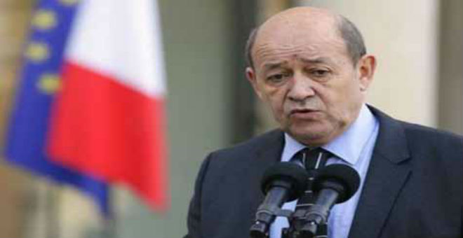 لودريان يعلن استعداد فرنسا لدعم ليبيا لتأمين حدودها البحرية