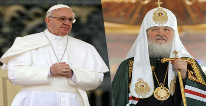 البابا فرانسيس وبطريرك الكنيسة الأرثوذوكسية يلتقيان في كوبا