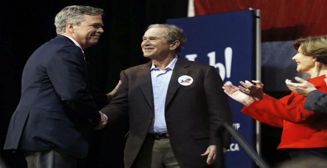 جورج بوش يعلن دعمه لشقيقه..ويهاجم دونالد ترامب