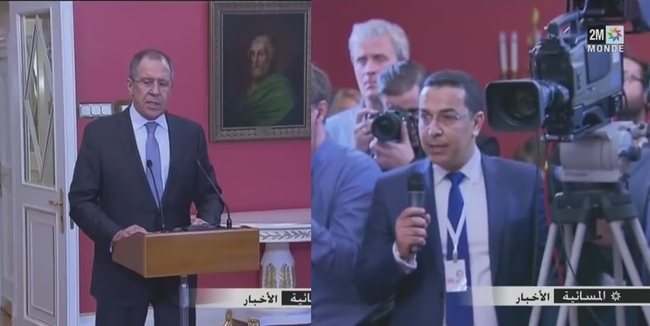 بالفيديو: صحفي ب2M يسأل وزير خارجية روسيا بروسية