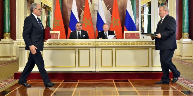 الملك محمد السادس والرئيس بوتين