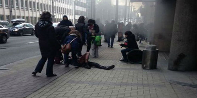 بالصور.. انفجار جديد في محطة مترو بروكسل