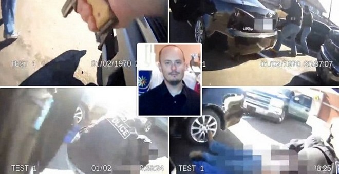 بالفيديو.. شرطي يطلق النار على زميله 9 مرات بالخطأ!