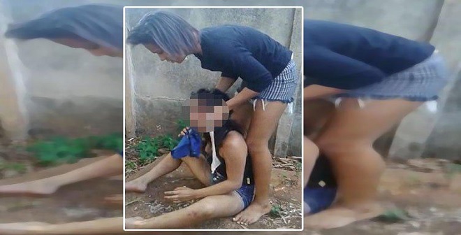 بالفيديو.. حفلة تعذيب بشعة لفتاة من صديقاتها ومحاولة دفنها حية
