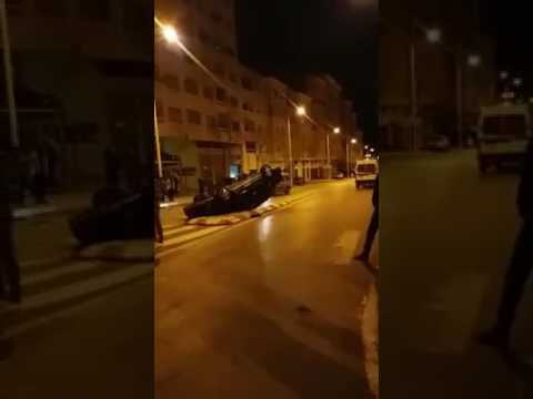 حادثة سير خطيرة بشارع الدار البيضاء بتطوان