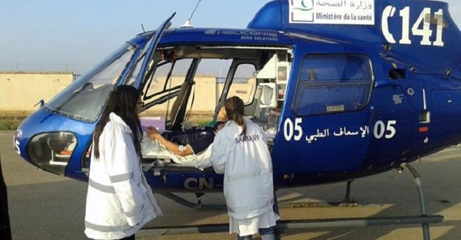 نقل طفل أصيب في حادثة سير بمروحية طبية من تنغير إلى مراكش