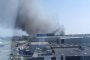 اندلاع حريق ضخم في مطار برشلونة الإسبانية
