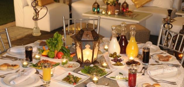 أفكار بسيطة لتزيين مائدة الإفطار في رمضان