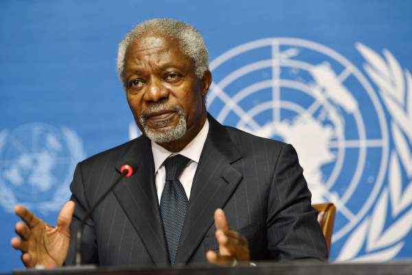 وفاة كوفي عنان الأمين العام السابق للأمم المتحدة