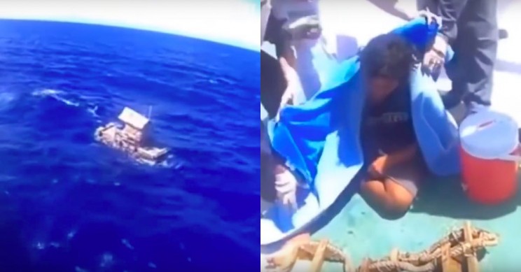 بالفيديو.. نجاة شخص عاش 49 يوما في عرض البحر