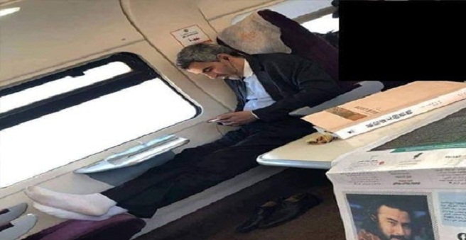 صورة لعمدة البيضاء داخل القطار تلهب مواقع التواصل الاجتماعي