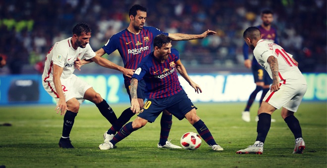 البطل برشلونة يواجه الوصيف إشبيلية في ربع نهائي كأس إسبانيا