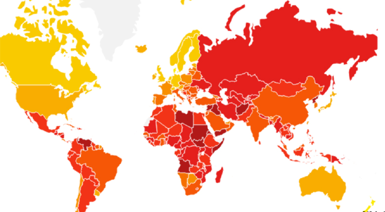 قائمة الدول الأكثر فسادا في العالم !