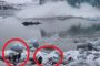 فيديو... هروب سياح من تسونامي بعد انهيار كتلة جليدية ضخمة