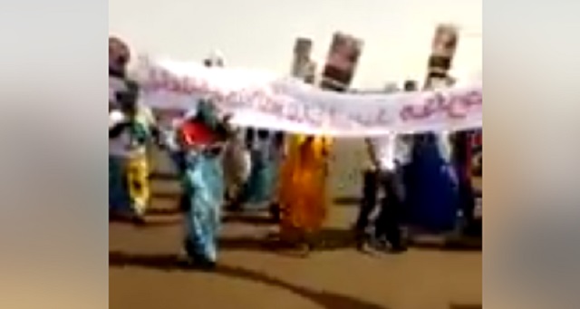 محتجون بمخيمات تندوف: 