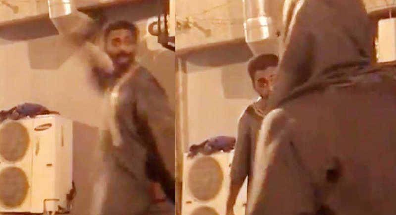 اعتداء على امرأة في مكة المكرمة والشرطة السعودية تتدخل (فيديو)