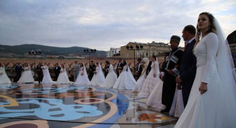 حفل زفاف في داغستان يدخل موسوعة 
