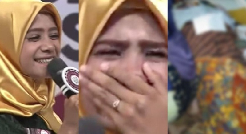ردة فعل شابة علمت بموت والدتها على الهواء مباشرة (فيديو)