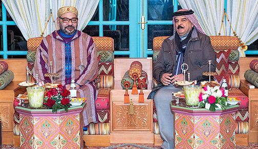 الملك محمد السادس يجري لقاء وديا بالرباط مع ملك البحرين