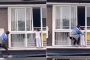 رجل صيني يتسلق 6 طوابق لإنقاذ فتاة عالقة (فيديو)