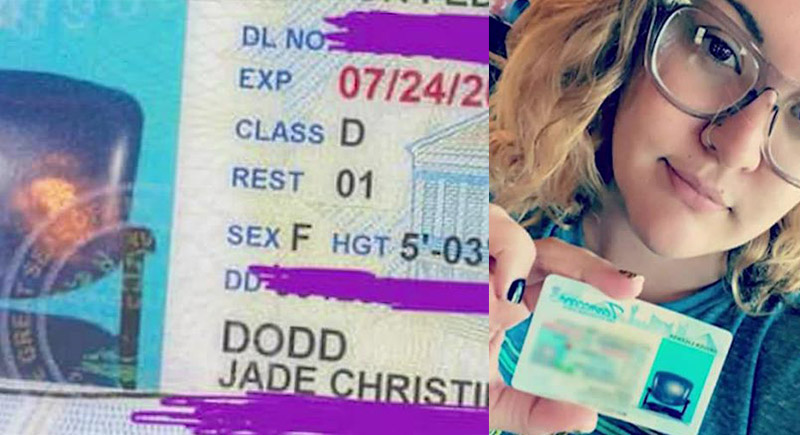 سيدة أمريكية تتعرض لموقف غريب بسبب صورة مقعد فارغ في رخصتها