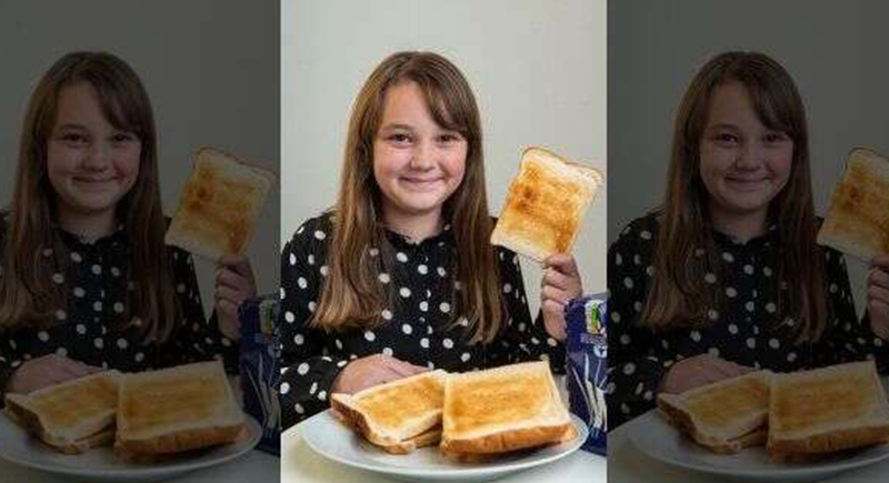 طفلة تعود الى الطعام الإعتيادي بعد 10 سنوات من تناول الخبز فقط