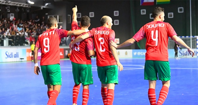 المنتخب الوطني داخل القاعة يستعد لمواجهة مصر في نهائي البطولة العربية