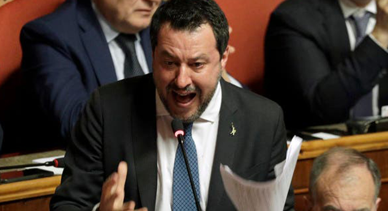 المعارض الايطالي سالفيني يدعو لاخضاع نواب البرلمان إلى تحليل استهلاك المخدرات