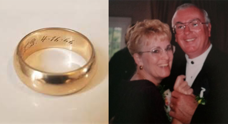 بعد 48 عامًا من فقدانه.. تعثر على خاتم زواجها الضائع
