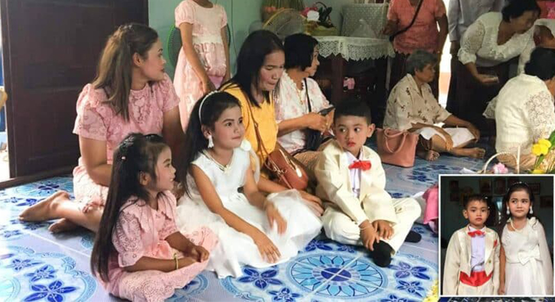 عمرهما 5 سنوات.. طفل يتزوج توأمه في تايلاند بسبب 