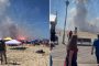 انفجار شاحنة ألعاب نارية على شاطئ أمريكي (فيديو)