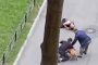 رجل يحمي كلبه الأليف بجسده من هجوم كلاب مفترسة (فيديو)